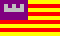 Flagge von Balearic Islands
