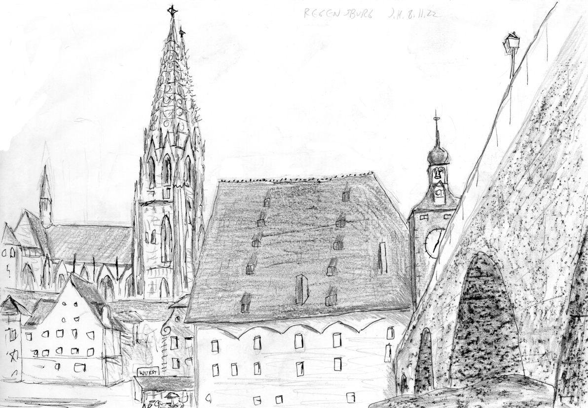 Ratisbon, Cathedral and bridge