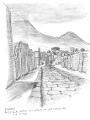  Pompeji Forum mit Vesuv  